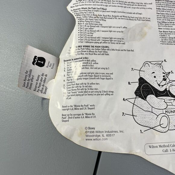 Wilton Winnie the Pooh Cake Pan Honey Pot Vintage Bear 1995 Disney Cartoon Baby - Picture 4 of 9